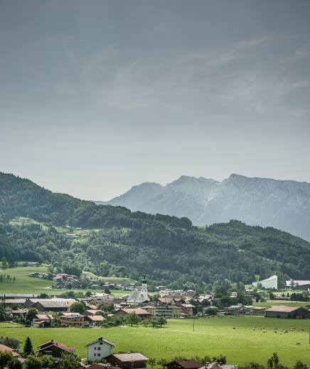 Panoramablick über die Tiroler Alpen in Erl